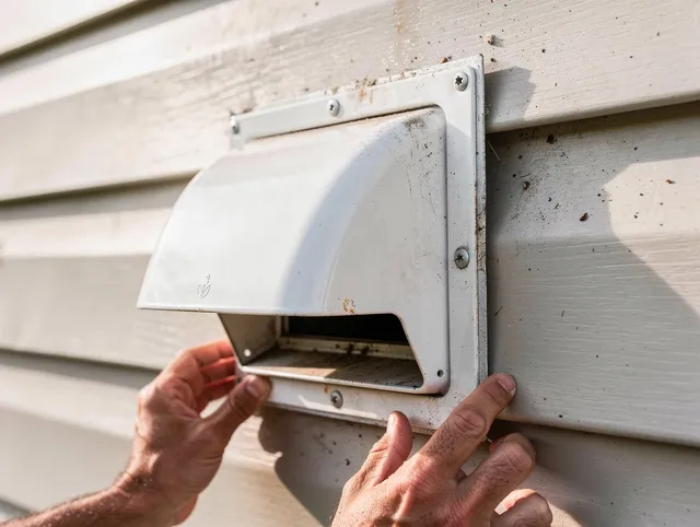 Palm Coast Dryer Vent Cleaning technician delivering thorough residential dryer vent cleaning service in Palm Coast